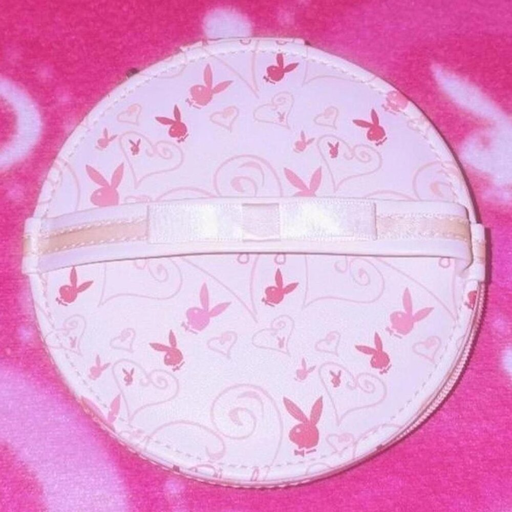 Playboy Bunny Playmate Faux Leather Jewelry Box With Mirror